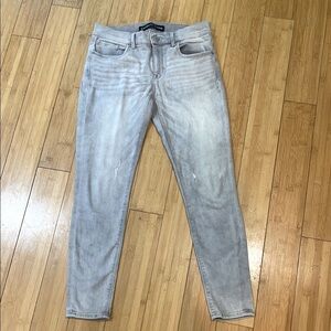 Express Women's Soft Light Gray Ankle Skinny Legging "MIA" Mid Rise size 4R